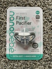 Nanobebe My First Pacifier Extra Soft Newborn Baby - BPA Free 100 Silicone NIB