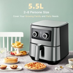 UTEN Électrique Air Fryer Oven Cuiseur d'écran tactile numérique W/ Temp Control & Minuterie