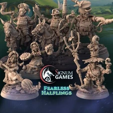 Fearless Halflings by Signum Workshop | Print on Demand | Tabletop | Miniature |