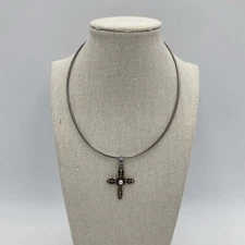 SILPADA SET-Sterling Silver Pearl Cross Pendant On Sterling Necklace S0971