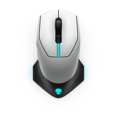 New Alienware Wired/Wireless Gaming Mouse 610M- AW610M - Lunar Light