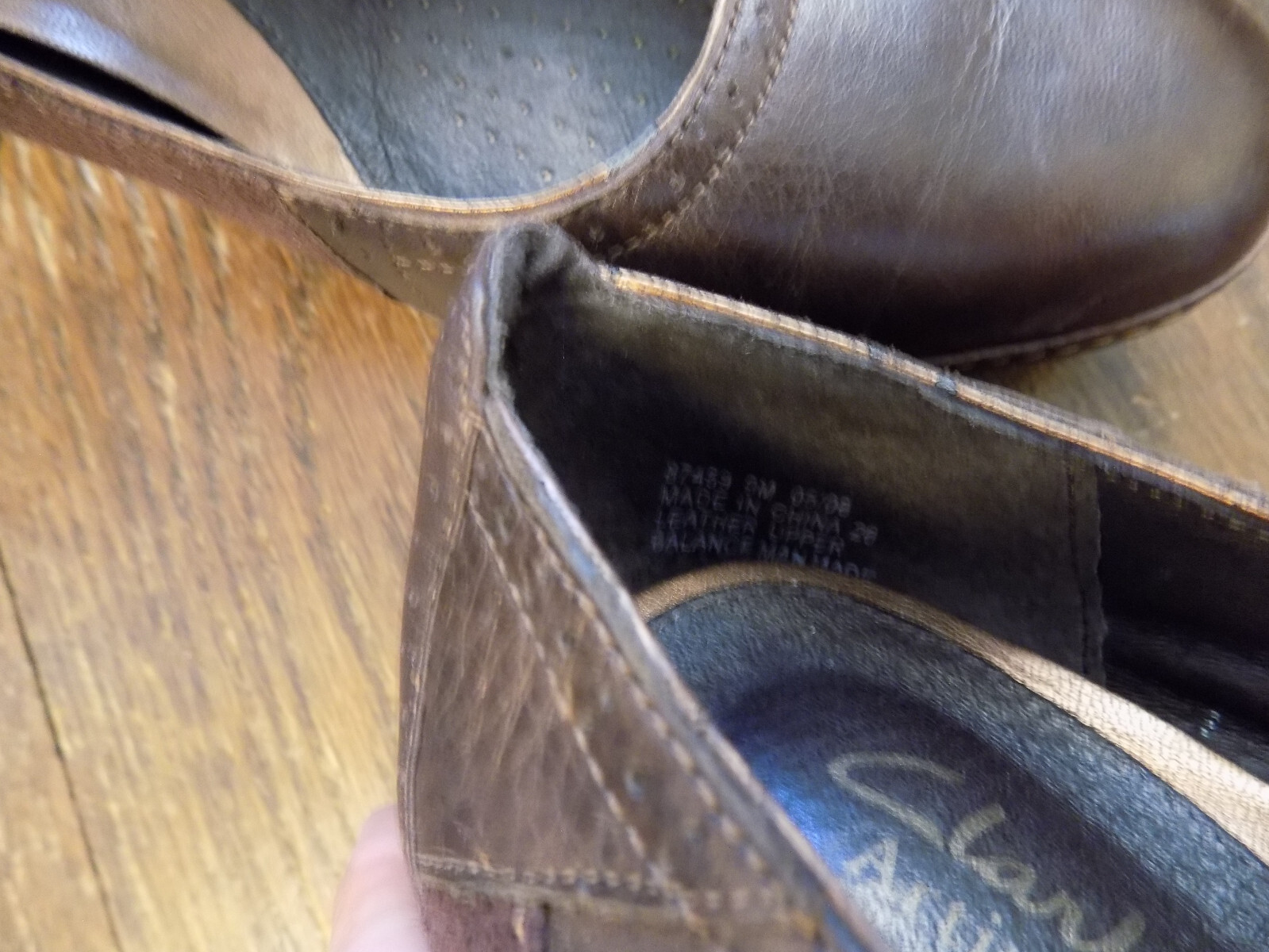 Clarks Artisan Brown Patchwork Leather & suede Ma… - image 8