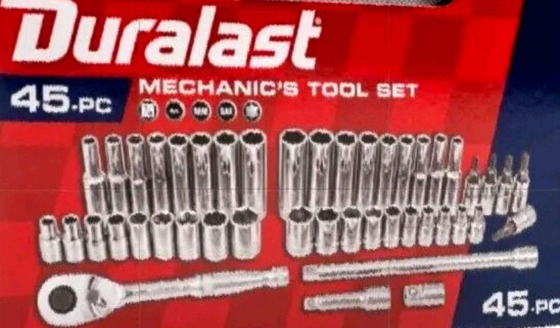 Duralast 45 sale pc socket set