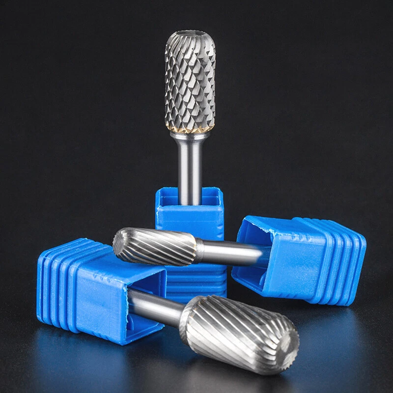 Carbide Rotary File Burr 6mm Shank Solid Cutter Grinding Shank Drill Bit Head - Image 4 of 4