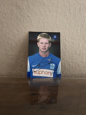 Kevin DE BRUYNE x KRC Genk - Repro Autogramm 10.5x14.8