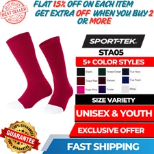 Sport-Tek STA05 Unisex & Youth All Sport OTC Odor-Resistant Moisture-Wick Socks