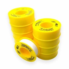 10 x Gas PTFE Gas Tape 12 x 12mm Non-Adhesive Thread BS EN 751-3  - Gas Approved