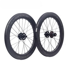 Ruedas de bicicleta de carretera de carbono 20 pulgadas 406 freno de disco plegable juego de ruedas cubierta de bicicleta