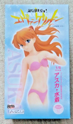 asuka❤︎ AQUA SEED + ONE 3個セット AIZU Evangelion Asuka 1/8 Figure Pink Swimsuit Ver. Cold Cast 2007