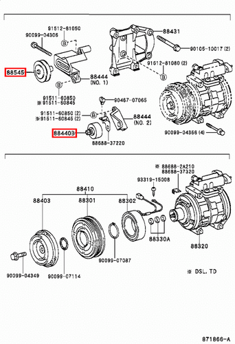 Genuine LandCruiser FZJ80 FZJ79 FZJ78 FZJ76 1FZ Air Conditioner Idler Pulley - Picture 17 of 20