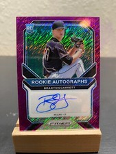 Braxton Garrett Purple Shimmer Prizm SSP 2/7 Rookie Auto 2021