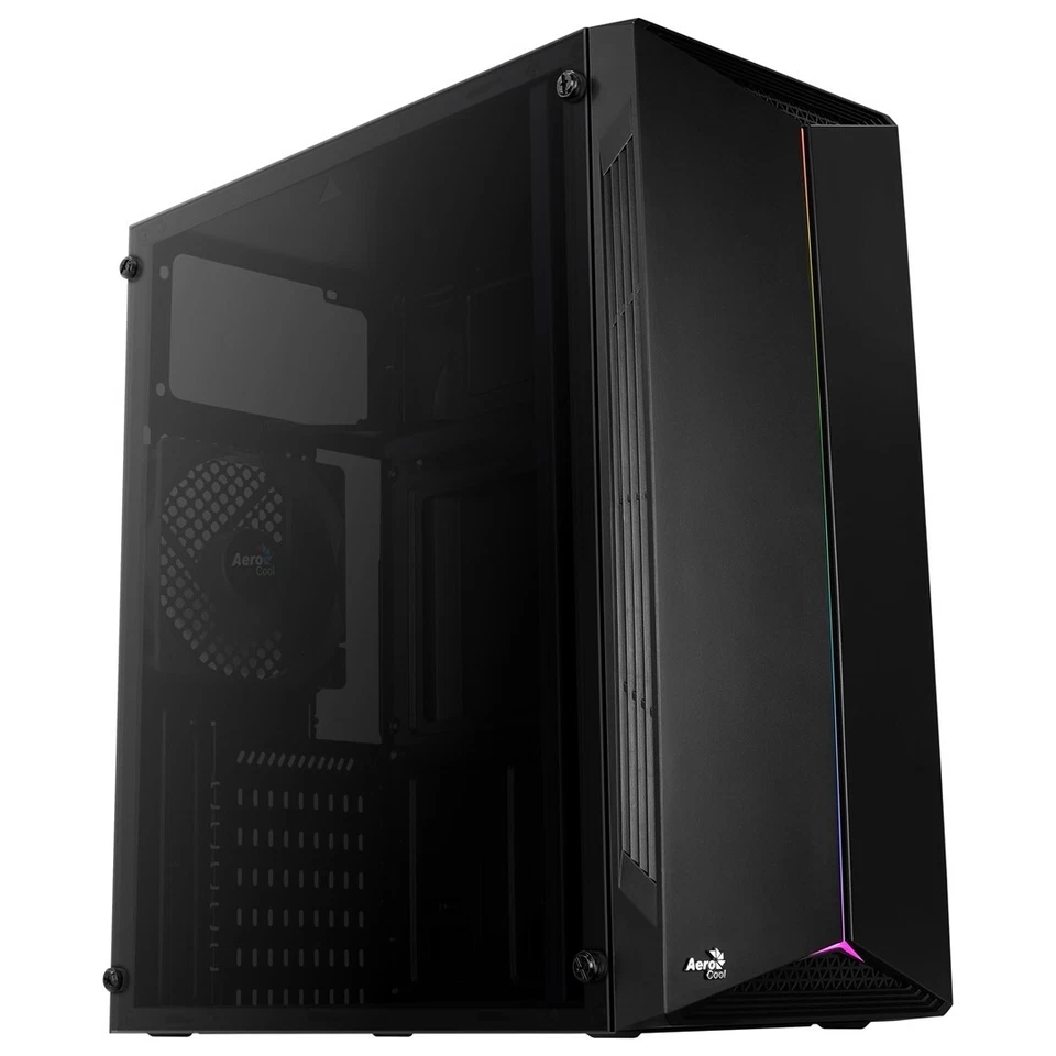 4718009158047 Aerocool Split Midi Tower Black Aerocool - Image 4 of 4