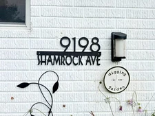 Engraved Custom House Number Sign | HDPE Personalized Street Address