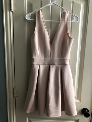 FOREVER 21 Pale Pink Dress Polyester/Spandex Fit To Flare Size Small | eBay FOREVER 21 Pale Pink Dress Polyester/Spandex Fit To Flare Size Small | eBay