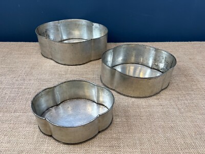 SET 3 X VINTAGE GRADUIERTE WOLKENFORM KUCHEN BACKEN KOCHFORMEN