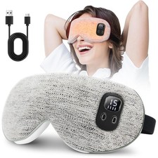 EASICUTI Heated Eye Mask Cordless Warm Eye Compress for Dry Eyes Blepharitis