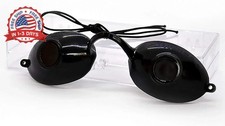 Tanning Bed Goggles UV Protection Eyeshields Red Light Therapy Glasses Red for S