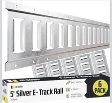 Dc Cargo Mall E Track Tie Down Rail Kit 5 6 Pack For Garages Vans Trailers
