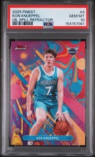 Kon Knueppel 2025 Topps Finest #4 Common Oil Spill Refractor Rookie RC - PSA 10