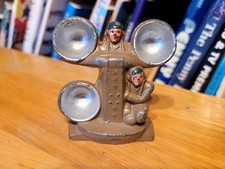 NICE 1950s BARCLAY B219 LEAD DIME STORE TWO G.I. SOLDIER CREW W/ RADAR  2