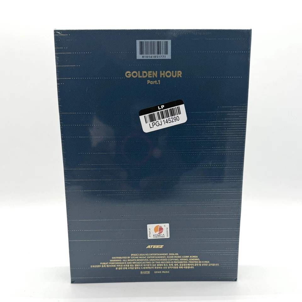 ATEEZ 10th Mini Album GOLDEN HOUR : Part.1 CD+P.Book+P.Card+Sticker+B.Mark+Gift - Image 2 of 2