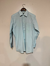 Vintage XIOS New York Men  s Light Blue Dress Shirt Large 16-16 1/2  32/33