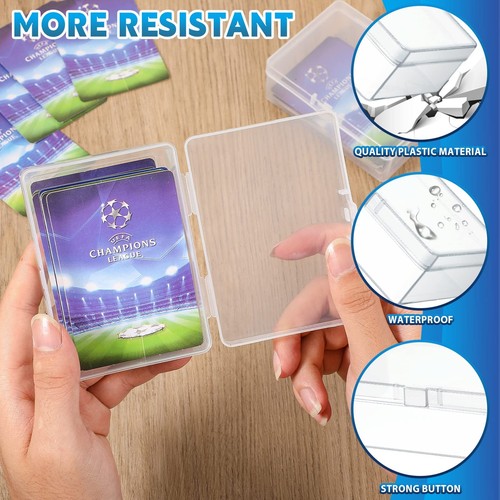 6 Pcs Playing Card Boxes Clear Plastic Deck Cases Trading Card Storage Boxes ... - Picture 4 of 6
