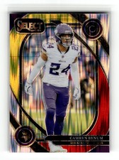 Camryn Bynum 2024 Panini Select #234 Minnesota Vikings Red & Yellow Prizm Shock