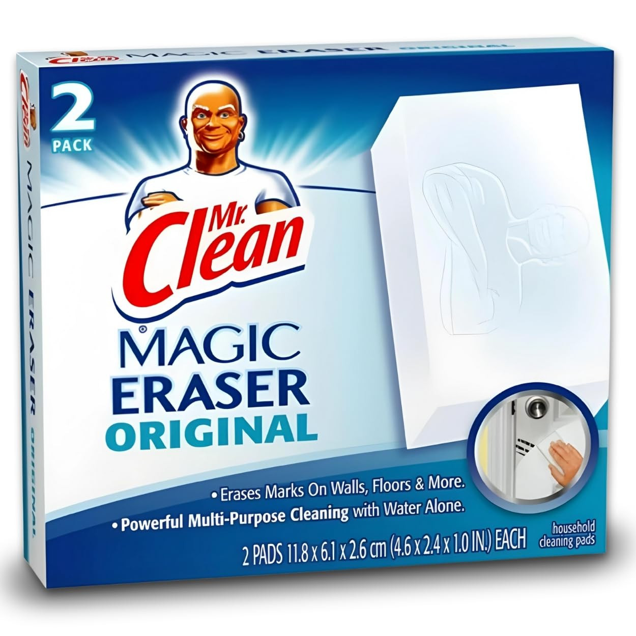 Mr. Clean Original Erase and Renew Magic Eraser, Pack of 2 43515