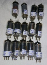 LOT OF 14 6BA6 PENTODE AMPLIFIER TUBES VARIOU...