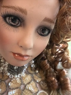"Muñeca de porcelana Rustie 39"" 2002 edición limitada #38/1000 victoriana"