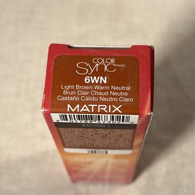Matrix Color Sync 6WN LIGHT BROWN WARM NEUTRAL  Demi-Permanent Hair Color 3.1oz