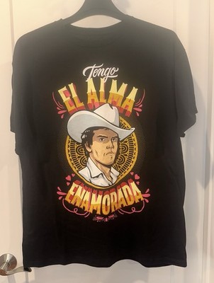 Chalino Sanchez T-Shirt  Tengo El Alma Enamorada  Size XL Black New Unused