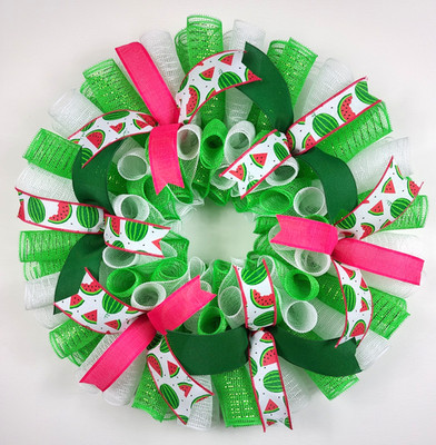 Summer Door Wreath, Watermelon Kitchen Home Decor, Farmhouse Porch Decoration