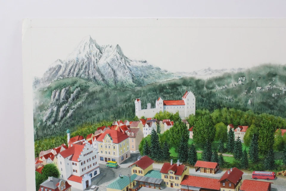 Ivo Cordes Originalzeichnung/Schaubild Modelleisenbahn Füssen (G18) - Bild 2 von 4