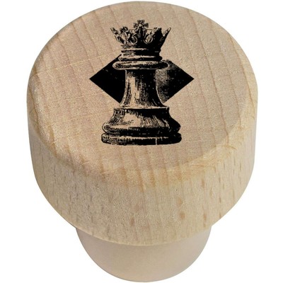 Flaschenverschluss / Korken aus Holz 19 mm ''König Schachfigur'' (BS00032052)