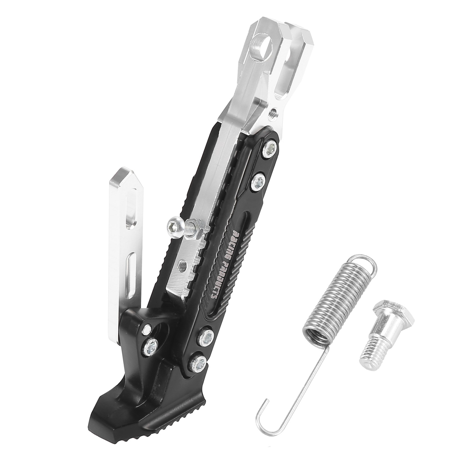 Kit support béquille CNC universel moto et scooter alu um noir