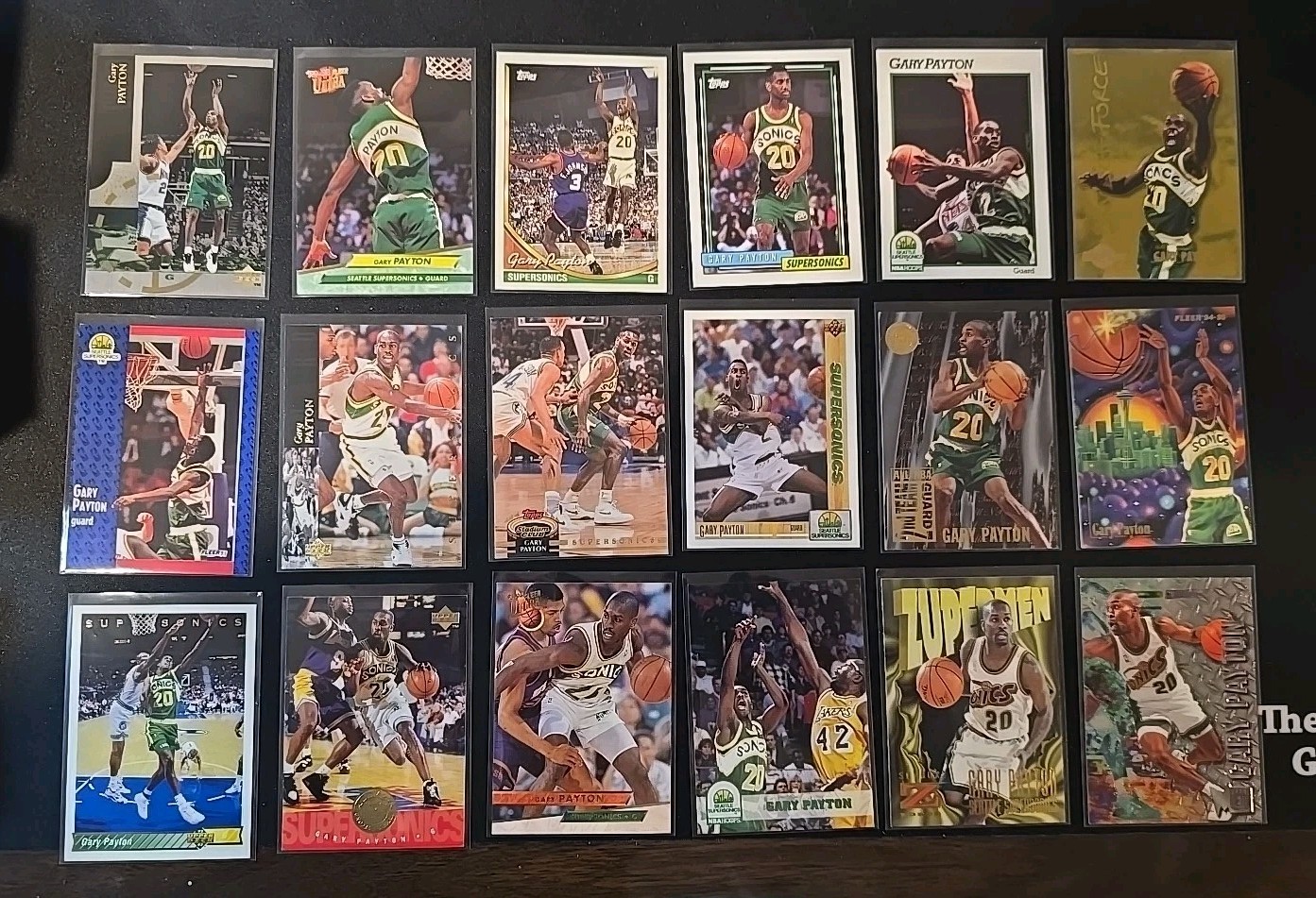 Gary Payton 18 Card Lot