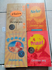 LOTTO 4 LIBRI CHRISTIAN JACQ CLAIRE NEFER MAAT PANEB MONDADORI BUONI+