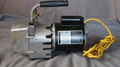 #ad JB INDUSTRIES 3 CFM 1 3 HP 2 STAGE PORTABLE FAST VAC VACUUM PUMP DV 85c NICE g $99.95