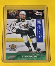 Landon DuPont 2024-25 Upper Deck CHL GREEN RC Card #361 Everett Silvertips SP