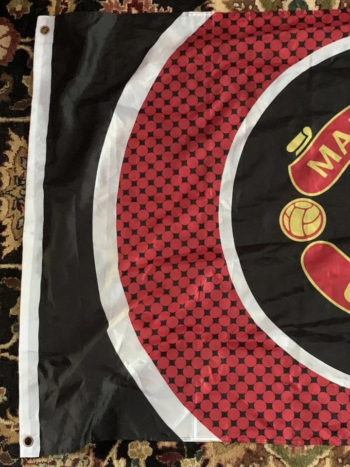 Bandera/estandarte tamaño completo Manchester United Futbol Club diseño único rojo - (3x5 pies) Foto 4 de 4
