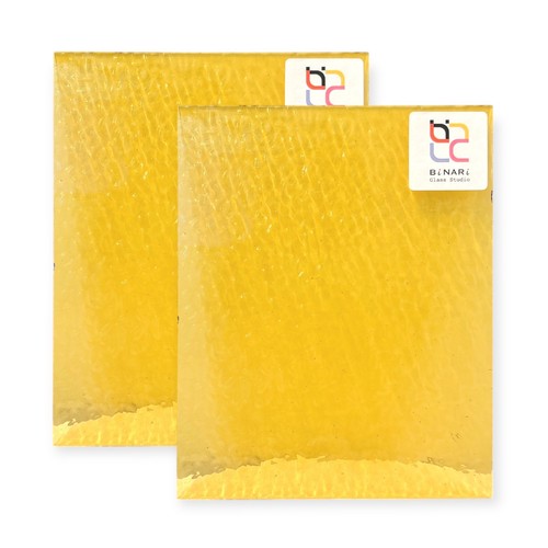 2 Pack Warm Vanilla English Muffle Stained Glass – Vintage Ripple Texture - Picture 1 of 6