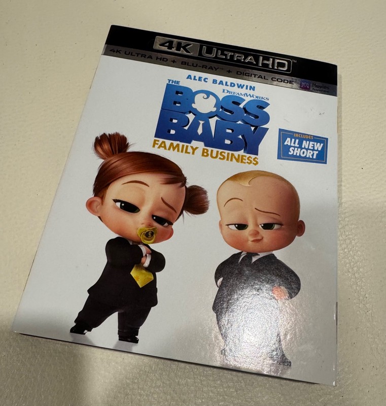 The Boss Baby: Family Business 4k Ultra HD w/slipcase