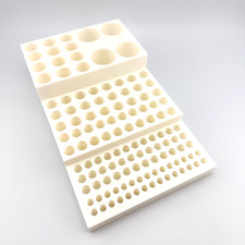 134 Place Round Hole Test Tube Holder Rack Vials up to 28mm