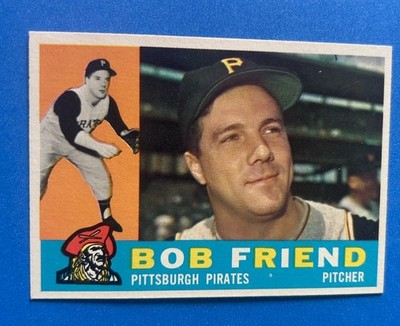 HIGH End RARE - 1960 Topps Bob Friend #437 - NM-Mint Or Better - Pirates Great