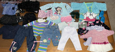 18" Doll Clothes Great Lot of 25 Dresses Pj Shoes Skirt Shorts Top Purse Jacket