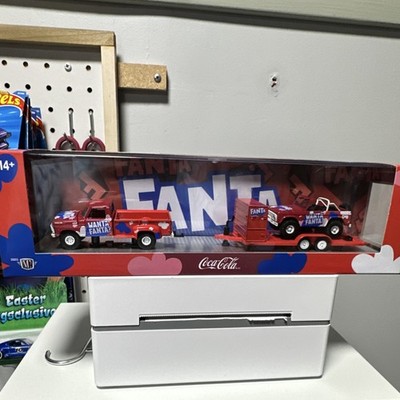 Coca-Cola M2 Machines Fanta Diecast Truck & Car Set Red Blue White 2025
