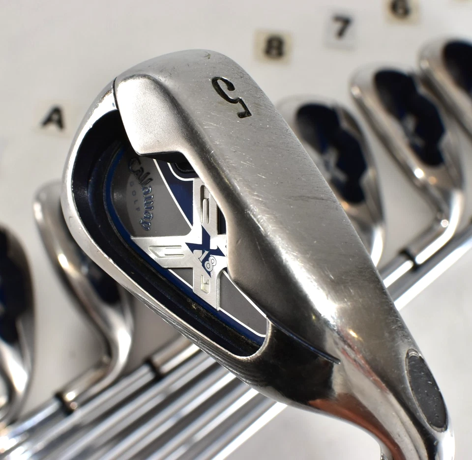 Callaway X-18 8p 5-6-7-8-9-Pw-Aw-Sw RH Golf Club Iron Set NSPRO 950GH R Regular - Image 3 of 4