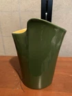 Vintage Red Wing Prismatique Green & Yellow Vase Designed By Belle Kogan